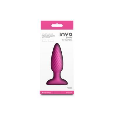 Анальна пробка з вібрацією NS Novelties INYA - Swirl - Pink