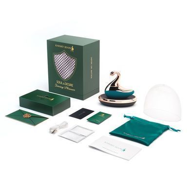 Изысканный вакуумный вибратор Knight Jenay SOUL & DESIRE, зеленый