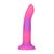 Фалоімітатор, що світиться в темряві, ADDICTION Rave 8″, Glow in the Dark Dildo Pink Purple, 20,3 см + віброкуля