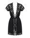 Obsessive 810-PEI-1 peignoir black L/XL