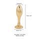 Металева анальна пробка LOCKINK SEVANDA Pearl Pear-shape Anal Plug, зі штучною перлиною