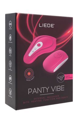 Вибратор в трусики Liebe Panty Vibe Recargable Cerise, розовый