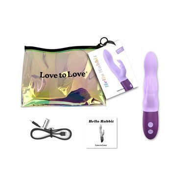 Вибратор-кролик Love To Love Hello Rabbit фиолетовый