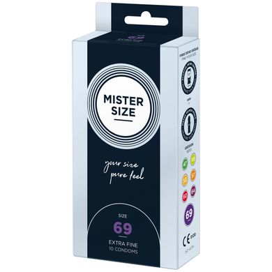 Презервативы Mister Size - pure feel - 69(10 condoms), толщина 0,05 мм