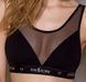 Топ з прозорою вставкою Passion PS002 TOP black, size L