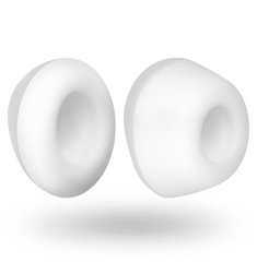 Запасні насадки для вакуумного стимулятора Satisfyer Pro 2 Climax Tips (широка та вузька), Білий
