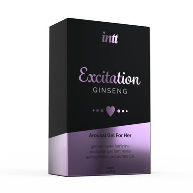 Збудливий гель Intt Excitation (15 мл) з екстрактом женьшеню, з ефектом вібрації (помята упаковка)