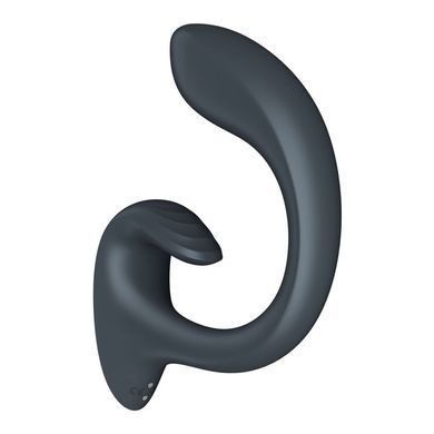 Вагінально-кліторальний вібратор Satisfyer G for Goddess 1 Dark Grey, сірий