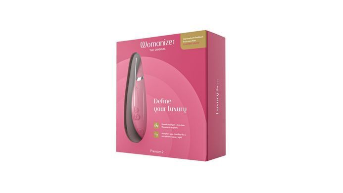 Вакуумный клиторальный стимулятор Womanizer Premium 2 &ndash; малина
