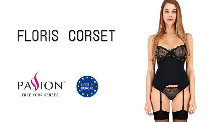 FLORIS CORSET black XXL/XXXL - Passion