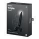 Трехсторонний стеклянный дилдо Satisfyer Triple Crystal 1 Black, черный