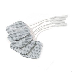 Самоклеючі електроди Mystim (4 шт) для електростимуляції, провідні, Білий