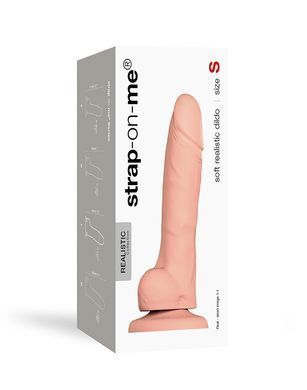 Реалистичный фаллоимитатор Strap-On-Me SOFT REALISTIC DILDO телесный - Size S