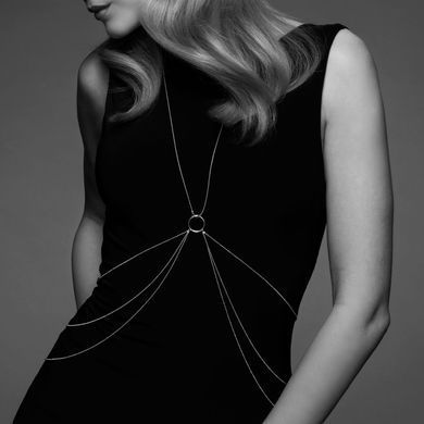 Ланцюжок для тіла Bijoux Indiscrets Magnifique 8 Body Chain &mdash; Silver, Сріблястий