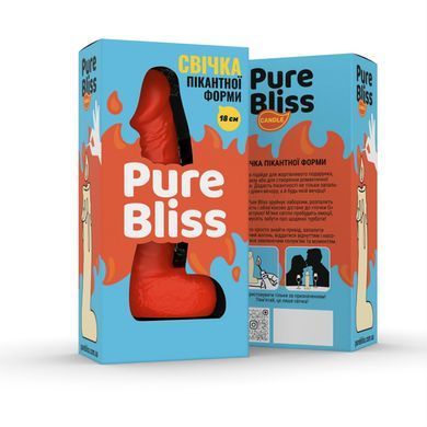 Свеча в виде члена Pure Bliss BIG Orange, оранжевая