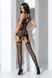 Бодистокинг Passion BS066 red, комбинезон, имитация чулок и пояса