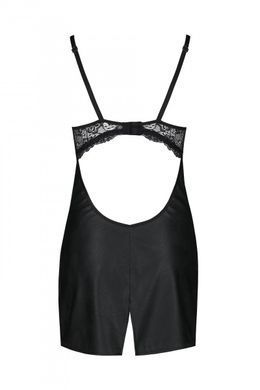 Бебі-дол з еко-шкіри та мережива Loona Chemise black XXL/XXXL - Passion, Черный