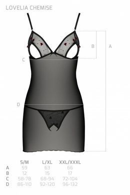 LOVELIA CHEMISE black L/XL - Passion