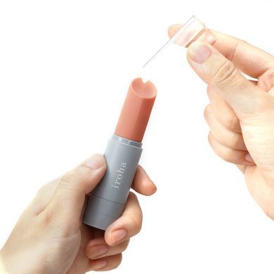 Вібратор-помада IROHA STICK Grey, персиковий