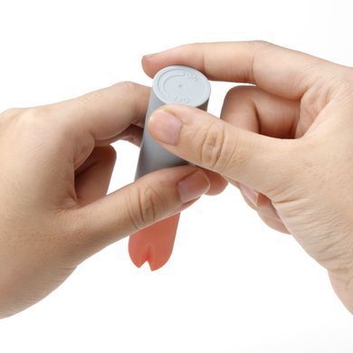 Вібратор-помада IROHA STICK Grey, персиковий