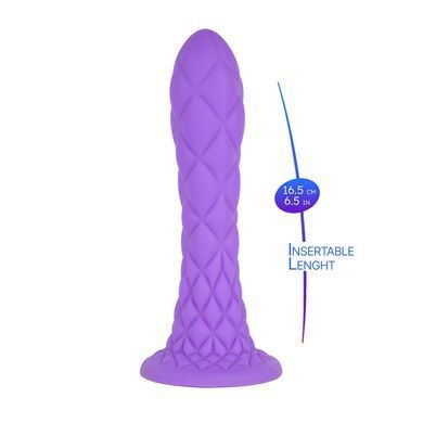 Фалоімітатор SilexD Fantasy Liquid Silicone Dreamy 7in Purple, фіолетовий