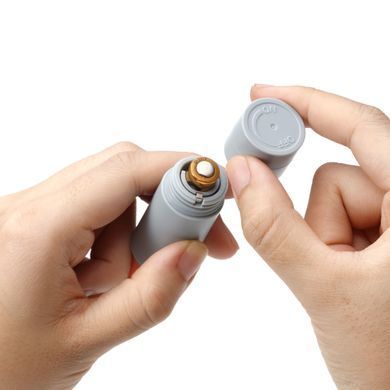 Вібратор-помада IROHA STICK Grey, персиковий