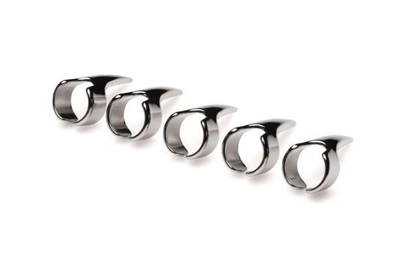Набор колец с когтями Master Series Five-Piece Sensation Claw Rings - Silver, серебряные