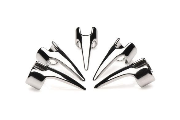 Набор колец с когтями Master Series Five-Piece Sensation Claw Rings - Silver, серебряные