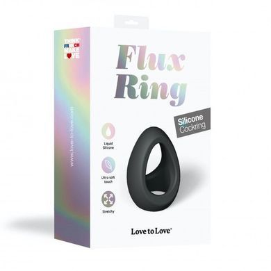 Ерекційне кільце подвійне Love To Love FLUX RING - BLACK ONYX, чорне