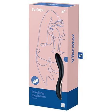 Вібратор із перлинною стимуляцією точки G Satisfyer Rrrolling Explosion чорний