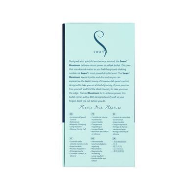 Вибропуля Swan Maximum + Comfy Cuff Blue, синяя
