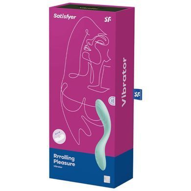 Вібратор із перлинною стимуляцією точки G Satisfyer Rrrolling Pleasure м`ятний