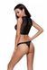 Комплект білизни DEBRA SET black S/M - Passion Exclusive: стрепи: топ з декольте, трусики