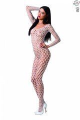 Бодістокінг з крупною сіткою Passion BS077 white