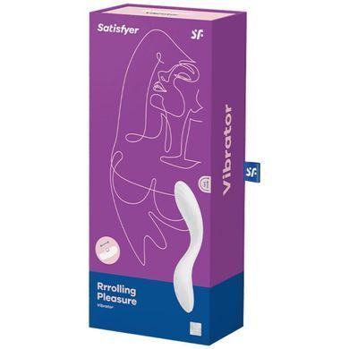 Вібратор із перлинною стимуляцією точки G Satisfyer Rrrolling Pleasure білий