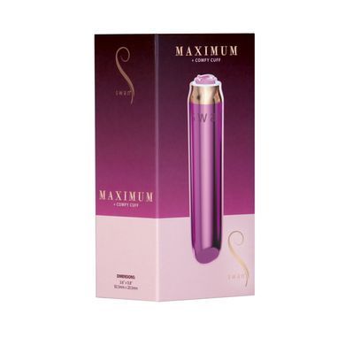Вибропуля Swan Maximum + Comfy Cuff Pink, розовая