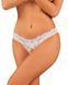 Трусики Obsessive Heavenlly crotchless thong XL/2XL, белые