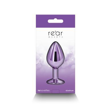 Анальная пробка NS Novelties Rear Assets &mdash; Medium - Purple,  фиолетовая