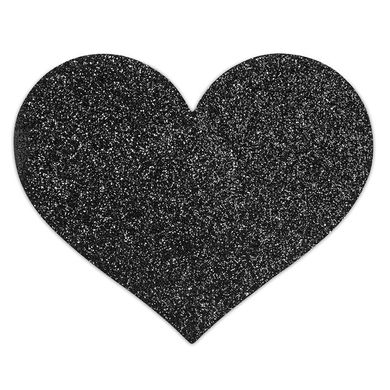 Прикраса на соски Bijoux Indiscrets – Flash Heart Black, Черный