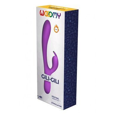 Вібратор-кролик Wooomy Gili-Gili Vibrator with Heat фіолетовий