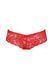 Трусики-бразиліана з квіткового мережива Raja Thong red XXL/XXXL - Passion, Червоний