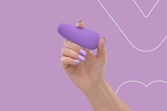 Вібратор-язичок FairyGasm ThrillLeaf violet, фіолетовий
