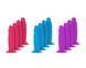 Набор фаллоимитаторов ADDICTION Silly Willy 3.3&rdquo; Silicone Dildo, 3 цвета