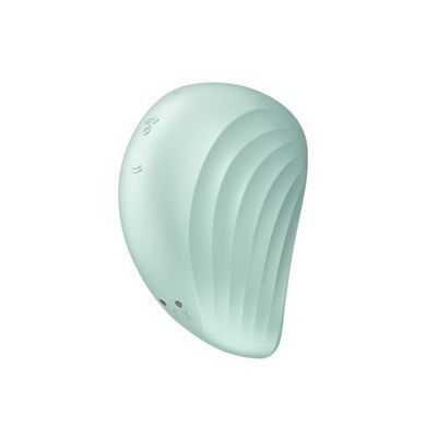 Вакуумний кліторальний стимулятор із вібрацією Satisfyer Pearl Diver м'ятний