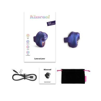 Вибратор на палец Love To Love KISSCOOL - IRIDESCENT INDIGO, фиолетовый