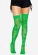 Панчохи Leg Avenue 420 Net thigh highs Green