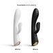 Вибратор-кролик с подогревом Dorcel FLEXI RABBIT черный