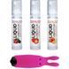 Набор из 3-х вкусов стимулирующего лубриканта Amoreane Med и виброшарии Adrien Lastic Pink