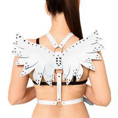 Женская портупея Art of Sex - Wings белая L-2XL, экокожа