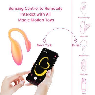Смарт-виброяйцо Magic Motion Flamingo Max, оранжево-розовый